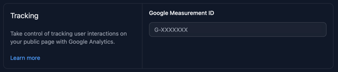 Google Tracking